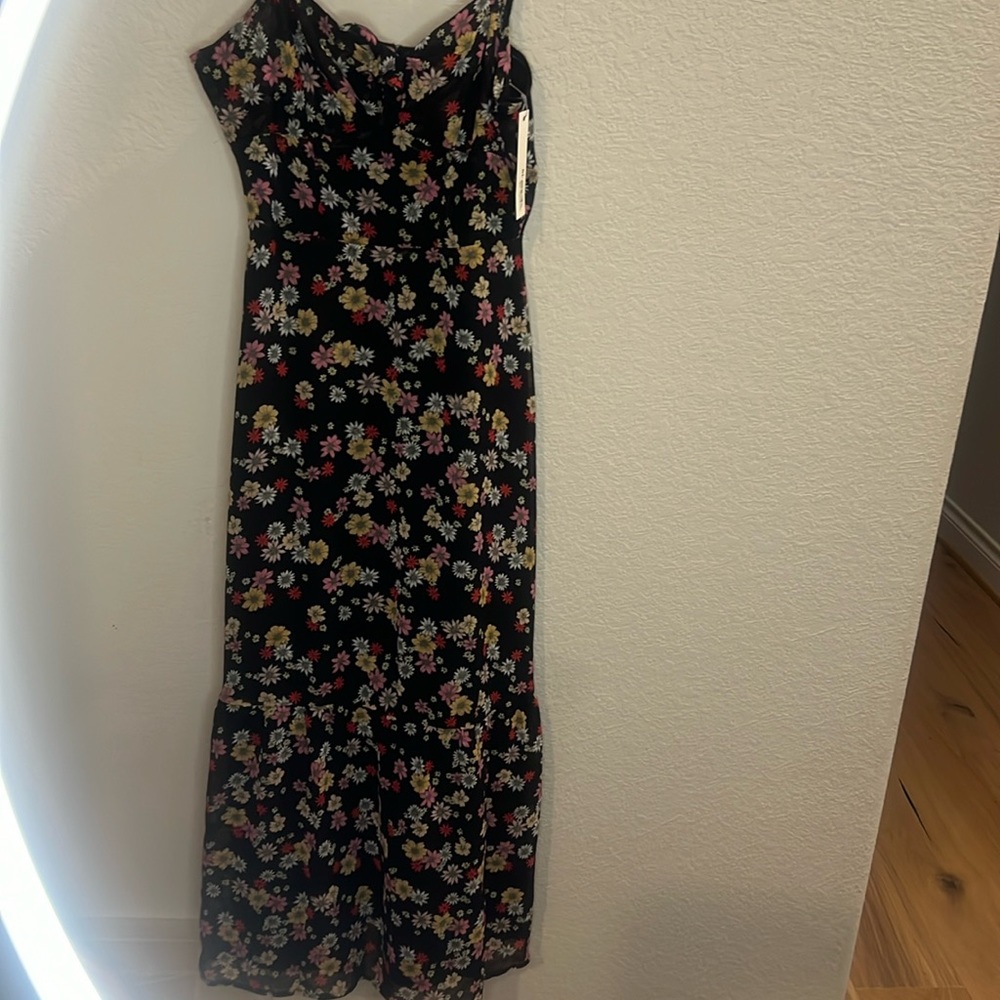 BB Dakota RSVP NWT women's 8. Maxi babydoll black spring dance country floral
